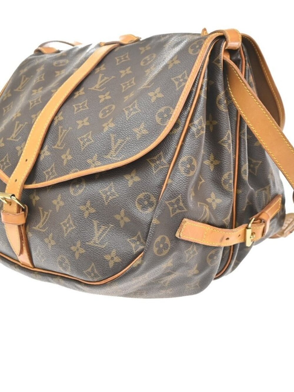 LOUIS VUITTON Saumur 35 Shoulder Bag Monogram Leather BN France M42254 74KC864 - Picture 2 of 16